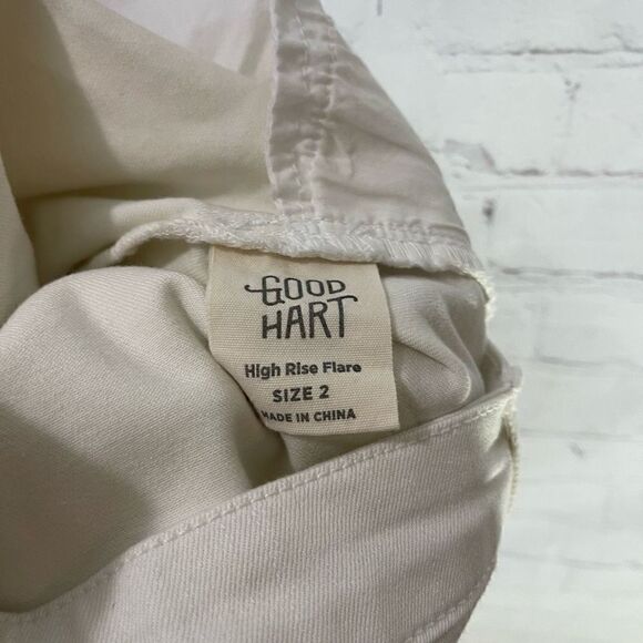 Matilda Jane Good Hart Azalea White Flare Leg Jeans NWT 2 - Picture 7 of 8